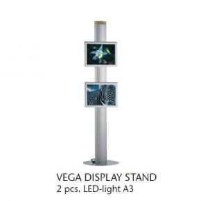 Ständer Vega mit LED Rahmen