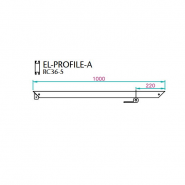 EL-1 Rahmenprofil 1000mm - A
